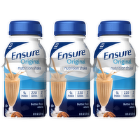 Ensure Original Butter Pecan Nutrition Shake Ready-to-Drink Bottles, 6 Each