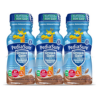 PediaSure Grow & Gain Chocolate Shakes, 6 Each