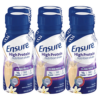 Ensure High Protein Vanilla Nutrition Shake Ready-to-Drink Bottles, 6 Each