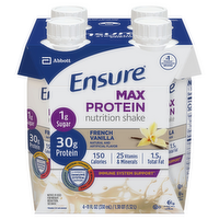 Ensure Max Protein French Vanilla Nutrition Shake, 4 Each