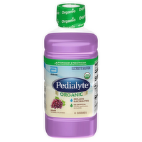 Pedialyte Organic Grape Electrolyte Solution Ready-to-Drink, 33.8 Ounce
