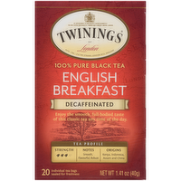 Twinings Decaf English Breakfast Tea, 20 Each