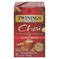 Twinings Ultra Spice Chai Tea, 20 Each