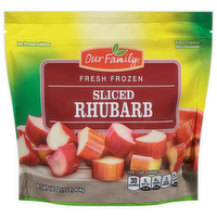 Our Family Sliced Rhubarb, 16 Ounce