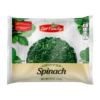 Our Family Chopped Spinach, 12 Ounce