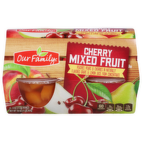 Our Family Cherry Mixed Fruit in 100% Juice Cups, 4 Each