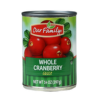 Our Family Whole Cranberry Sauce, 14 Ounce