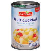 Our Family Fruit Cocktail in Heavy Syrup, 15.25 Ounce