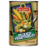 Our Family Mixed Vegetables, 15 Ounce