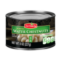 Our Family Whole Water Chestnuts, 8 Ounce