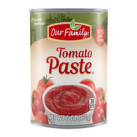 Our Family Tomato Paste, 6 Ounce