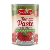 Our Family Tomato Paste with Basil, Garlic & Oregano, 6 Ounce