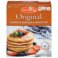 Our Family Complete Pancake & Waffle Mix, 32 Ounce