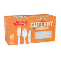 Our Family Everyday Heavy Duty Cutlery, 48 Each