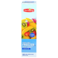 Our Family Gallon Resealable Freezer Storage Bags, 30 Each