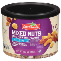 Our Family Lightly Salted Mixed Nuts Less than 50% Peanuts, 10.3 Ounce