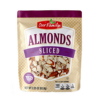 Our Family Sliced Almonds, 2.25 Ounce