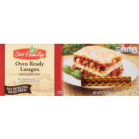 Our Family Oven Ready Lasagna, 12 Ounce