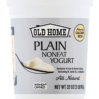 Old Home Plain Nonfat Yogurt, 32 Ounce