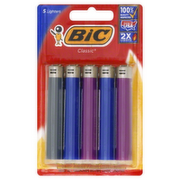 Bic Classic Lighters 5 Pack, 5 Each