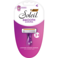 BIC Soleil Twighlight Triple Blade Disposable Shavers for Women, 4 Each