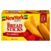 New York Bakery The Original Bread Sticks with Real Garlic, 10.5 Ounce