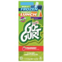 Yoplait Go-Gurt Strawberry Low Fat Yogurt Tubes, 8 Each