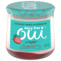 Oui by Yoplait Dairy-Free Strawberry French Style Yogurt with Coconut, 5 Ounce