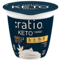 Ratio Keto Friendly Vanilla Yogurt Cultured Dairy Snack, 5.3 Ounce