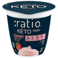 Ratio Keto Friendly Strawberry Yogurt Cultured Dairy Snack, 5.3 Ounce