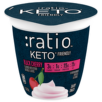 Ratio Keto Friendly Black Cherry Yogurt Cultured Dairy Snack, 5.3 Ounce