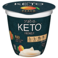 Ratio Keto Friendly Peach Yogurt Cultured Dairy Snack, 5.3 Ounce