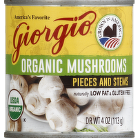 Giorgio Organic Pieces & Stems Mushrooms, 4 Ounce