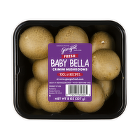 Giorgio Whole Baby Bella Mushrooms, 8 Ounce