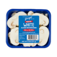 Giorgio Sliced White Mushrooms, 8 Ounce