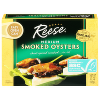 Reese Medium Smoked Oysters, 3.7 Ounce