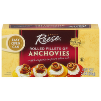 Reese Rolled Anchovies in Olive Oil, 2 Ounce