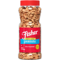 Fisher Lightly Salted Dry Roasted Peanuts, 14 Ounce