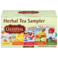 Celestial Seasonings Herbal Tea Sampler, 10 Each