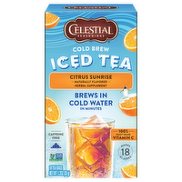 Celestial Seasonings Citrus Sunrise Cold Brew Iced Tea, 18 Each