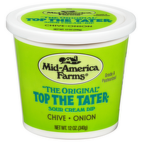 Mid America Farms Top the Tater Chive & Onion Sour Cream, 12 Ounce