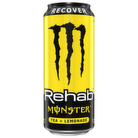 Monster Rehab Tea + Lemonade Energy Drink, 16 Ounce