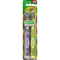 Crayola Soft G-U-M Metallics Toothbrushes, 2 Each