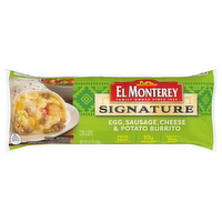 El Monterey Egg, Sausage, Cheese & Potato Signature Breakfast Burrito, 4.5 Ounce