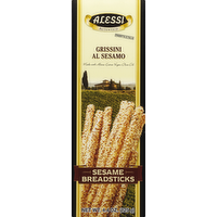 Alessi Thin Sesame Breadsticks, 4.4 Ounce