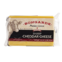 Bongards Creameries Sharp Cheddar Cheese Brick, 16 Ounce