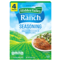 Hidden Valley Ranch Original Salad Dressing Mix, 4 Each