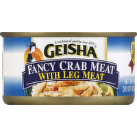 Geisha Fancy Crab Meat with Leg Meat, 6 Ounce