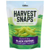 Harvest Snaps Black Pepper Baked Green Pea Snacks, 3.3 Ounce