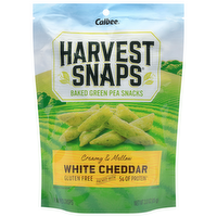 Harvest Snaps White Cheddar Baked Green Pea Snacks, 3 Ounce